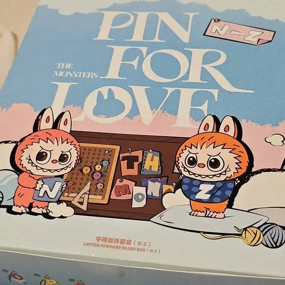 Popmart MONSTERS Pin for Love Pendant Confirmed A - Z Labubu - Picture 6 of 6